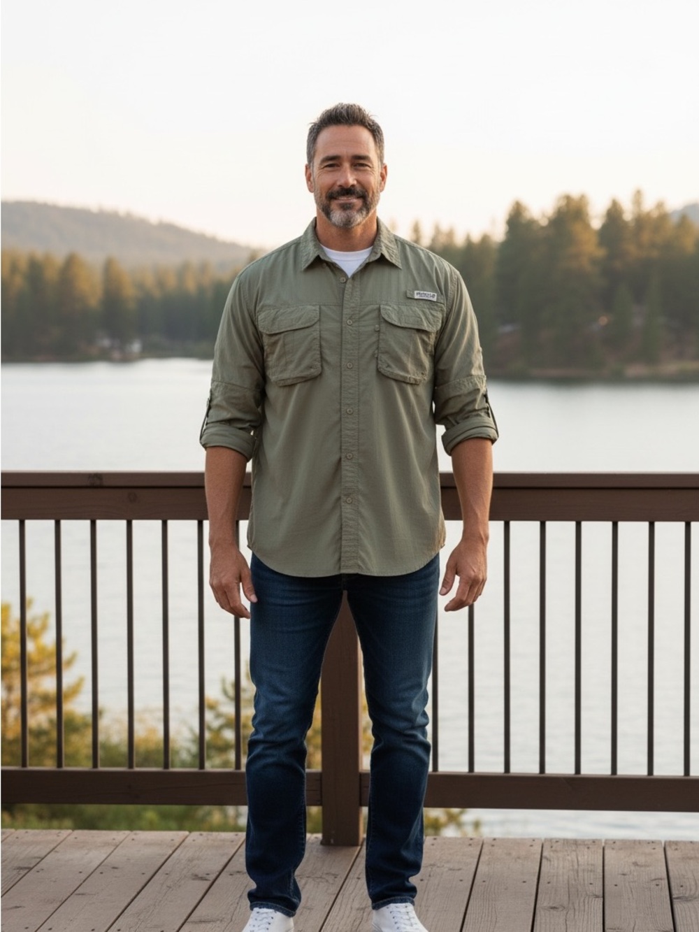 Megellan Green Fishing Shirt 2XLT